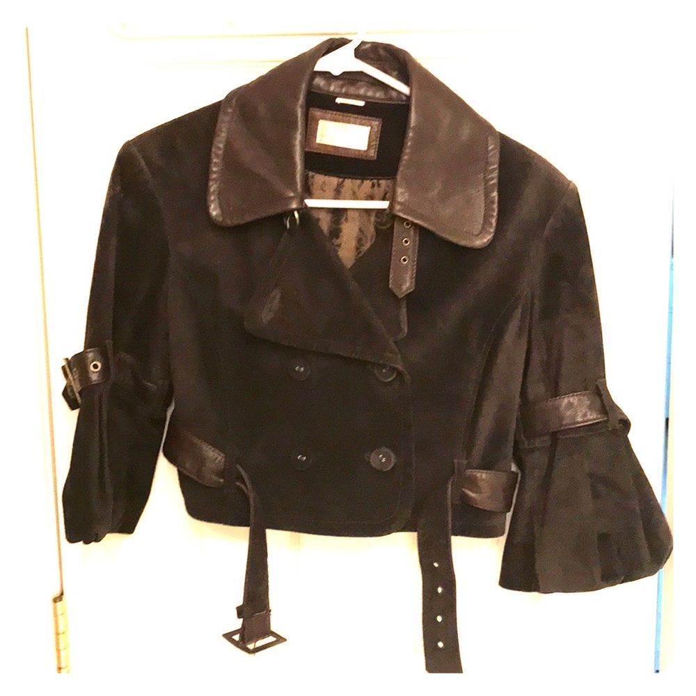 S/S cropped leather